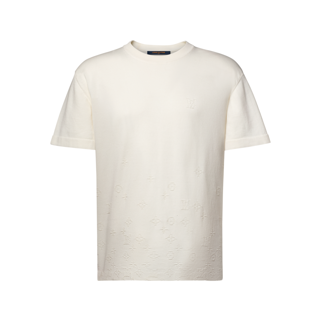 Gradient Signature Jacquard Short-Sleeved Crewneck - Ready-to-Wear
